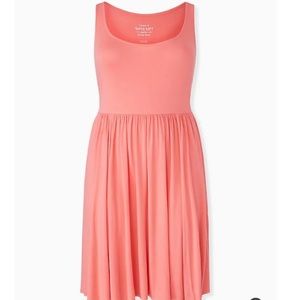 Super Soft Coral Skater Dress
